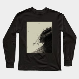 Black Waves Long Sleeve T-Shirt